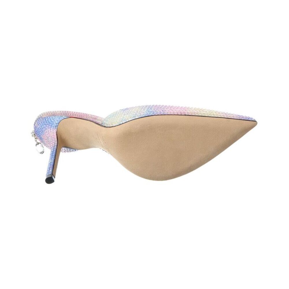Jimmy Choo Saeda 100 Suede Slingback Pump, Purple - Picture 4 of 5